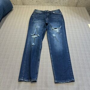 Flying Monkey Distressed High Rise Jeans‎ size 29 Straight Leg Y2K Grunge